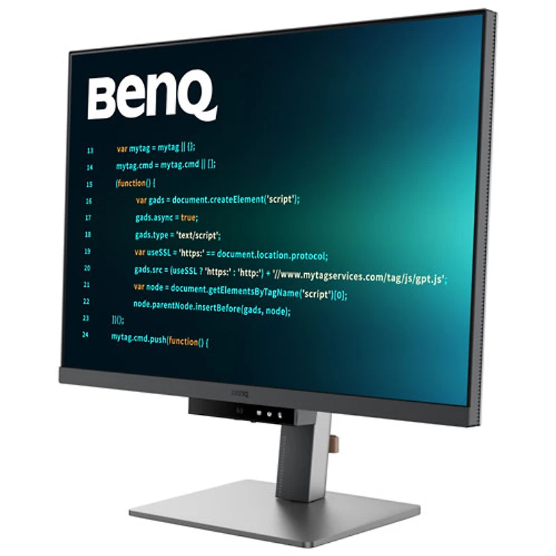 Moniteur FreeSync ACL IPS UHD 4K 60 Hz de 28,2 po de BenQ avec temps de réponse de 5 ms (RD280U) - Gris métallique