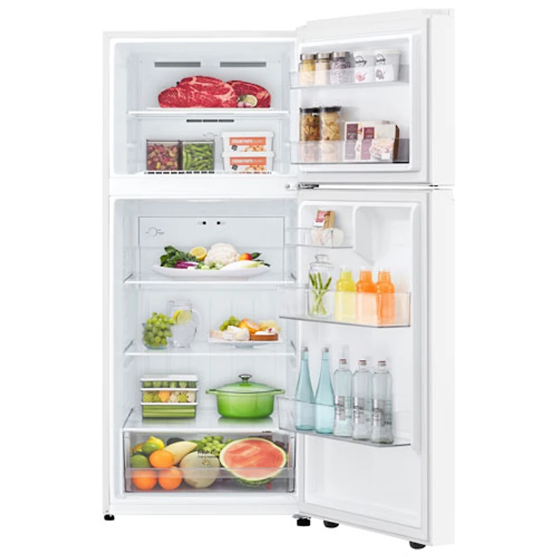 Réfrigérateur à congélateur supérieur 18 pi³ 28 po de LG (LT18S2100W) - Blanc