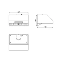 Hotte de dessous d'armoire de 24 po Professional de Smeg (KPRU24X) - Acier inoxydable