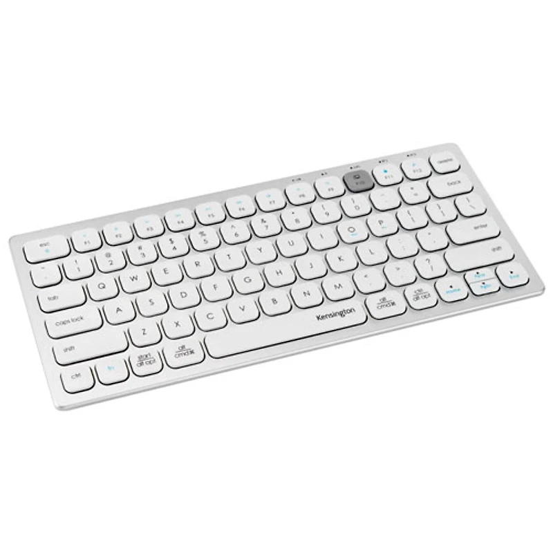 Kensington Dual Wireless Bluetooth Compact Keyboard - Silver - English
