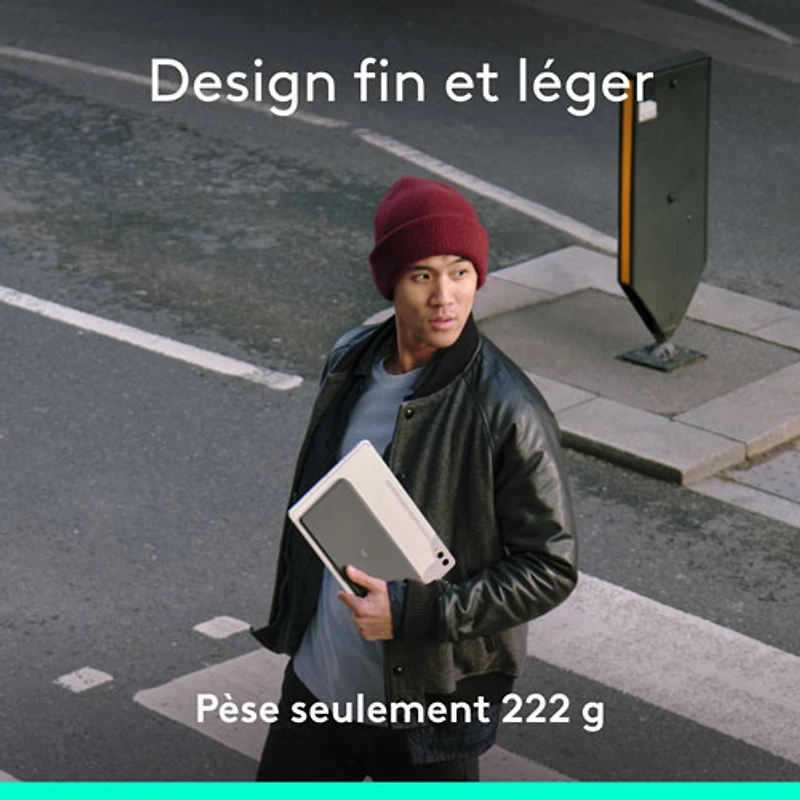 Clavier universel Keys-To-Go 2 de Logitech avec couvercle - Graphite - Anglais