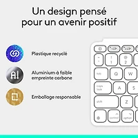 Logitech Keys-To-Go 2 Keyboard for iPad/iPhone/Mac - Pale Grey - English
