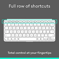 Logitech Keys-To-Go 2 Keyboard for iPad/iPhone/Mac - Pale Grey - English