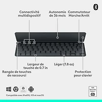 Logitech Keys-To-Go 2 Keyboard for iPad/iPhone/Mac - Graphite - English