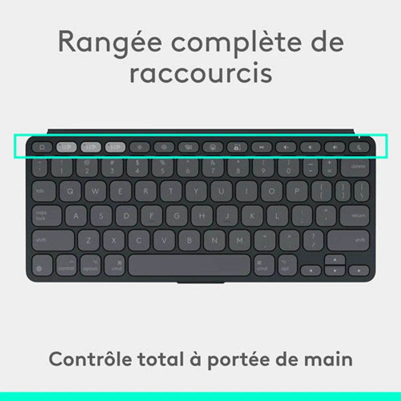 Logitech Keys-To-Go 2 Keyboard for iPad/iPhone/Mac - Graphite - English