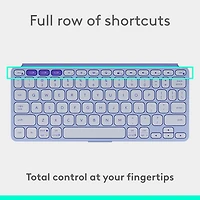 Logitech Keys-To-Go 2 Universal Keyboard with Cover - Lilac - English