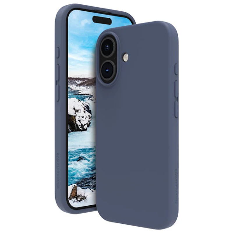 Dbramante1928 Monaco Fitted Hard Shell Case with MagSafe for iPhone 16 - Blue