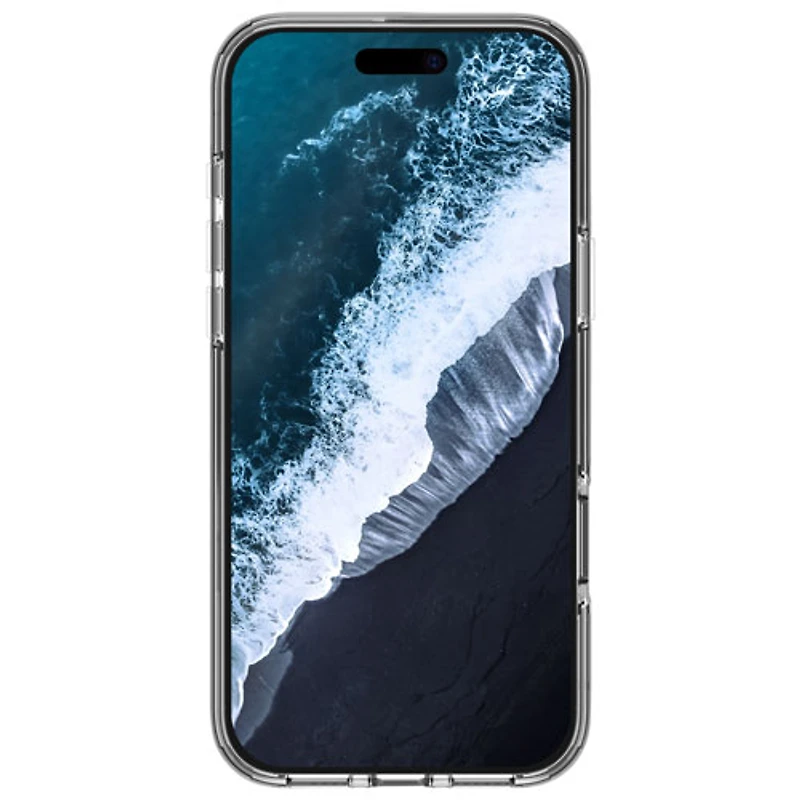 Dbramante1928 Iceland Ultra D3O Kickstand Fitted Hard Shell Case with MagSafe for iPhone 16 - Clear
