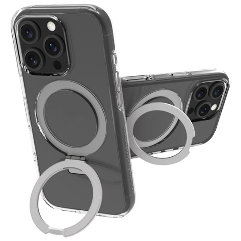 Dbramante1928 Iceland Ultra D3O Kickstand Fitted Hard Shell Case with MagSafe for iPhone 16 Pro Max - Clear