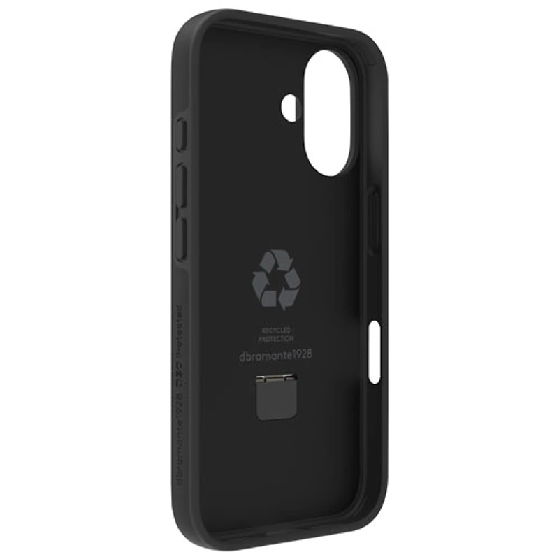 Étui rigide ajusté Iceland Ultra D3O Kickstand de Dbramante1928 avec MagSafe pour iPhone 16 - Noir