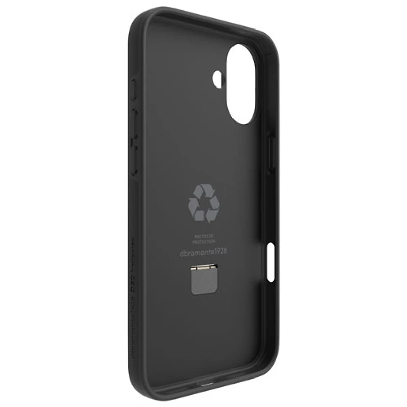 Étui rigide ajusté Iceland Ultra D3O Kickstand de Dbramante1928 avec MagSafe pour iPhone 16 Plus - Noir