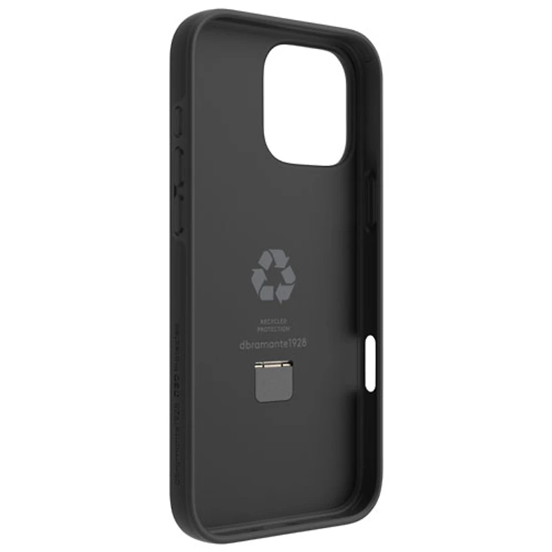Dbramante1928 Iceland Ultra D3O Kickstand Fitted Hard Shell Case with MagSafe for iPhone 16 Pro Max - Black