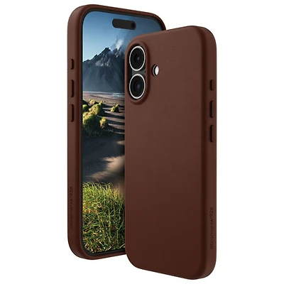Dbramante1928 Roskilde Fitted Hard Shell Case with MagSafe for iPhone 16 - Brown