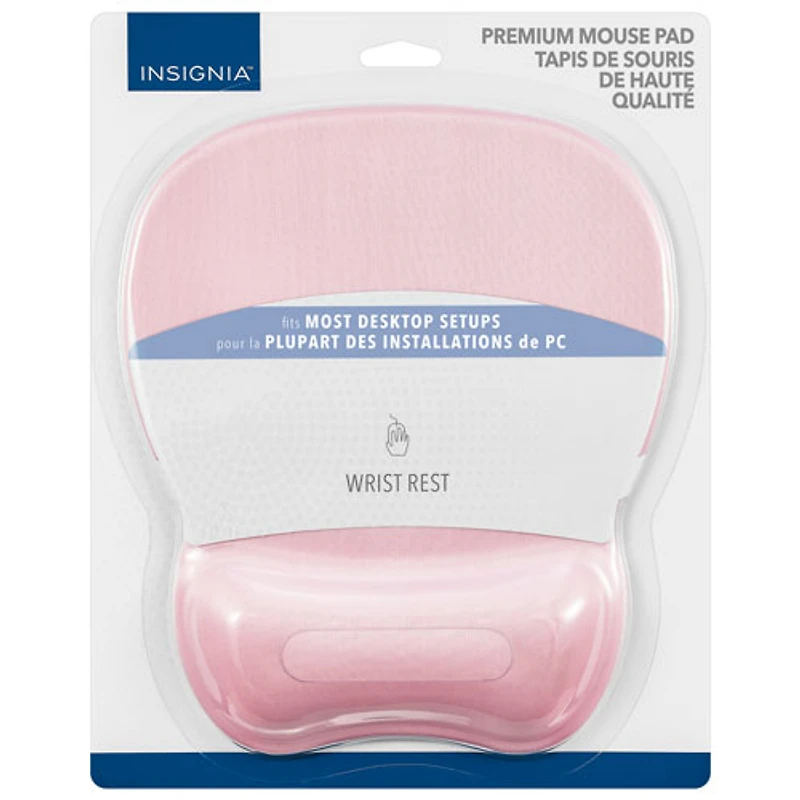 Tapis de souris à repose-poignet d'Insignia (NS-MFMP2PK-C) - Rose- Exclusivité de Best Buy