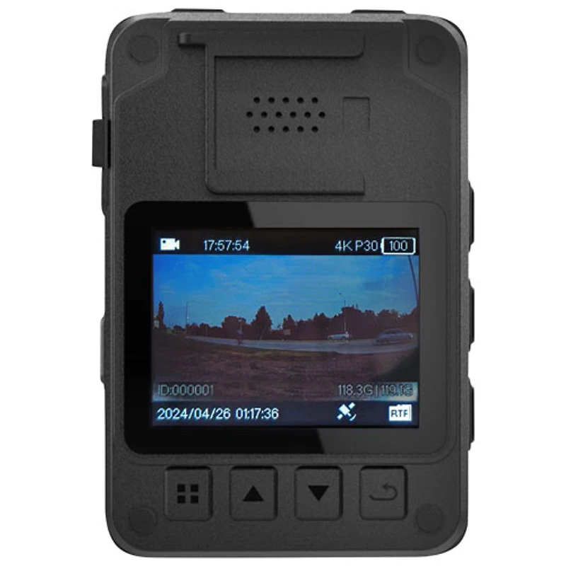GekoGear Aegis 400 4K Ultra HD Body Camera with 2" LCD Screen & GPS / Wi-Fi