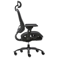 Fauteuil en filet à dossier haut avec accoudoirs réglables de TygerClaw - Noir