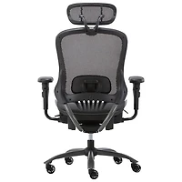 TygerClaw High Back Mesh Chair with Adjustable Arms - Black