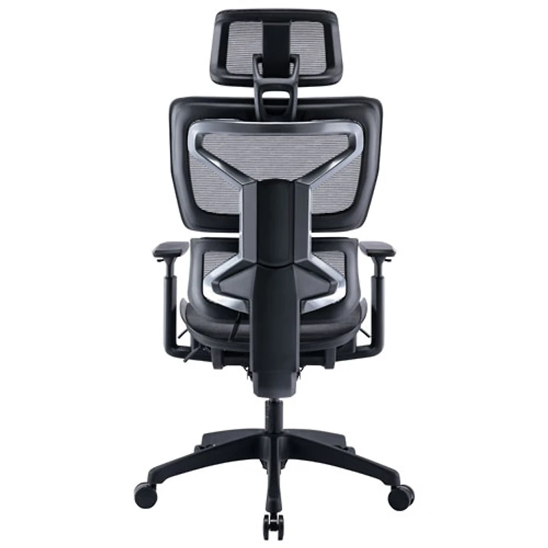 Fauteuil de bureau ergonomique en filet à dossier haut de TygerClaw - Noir