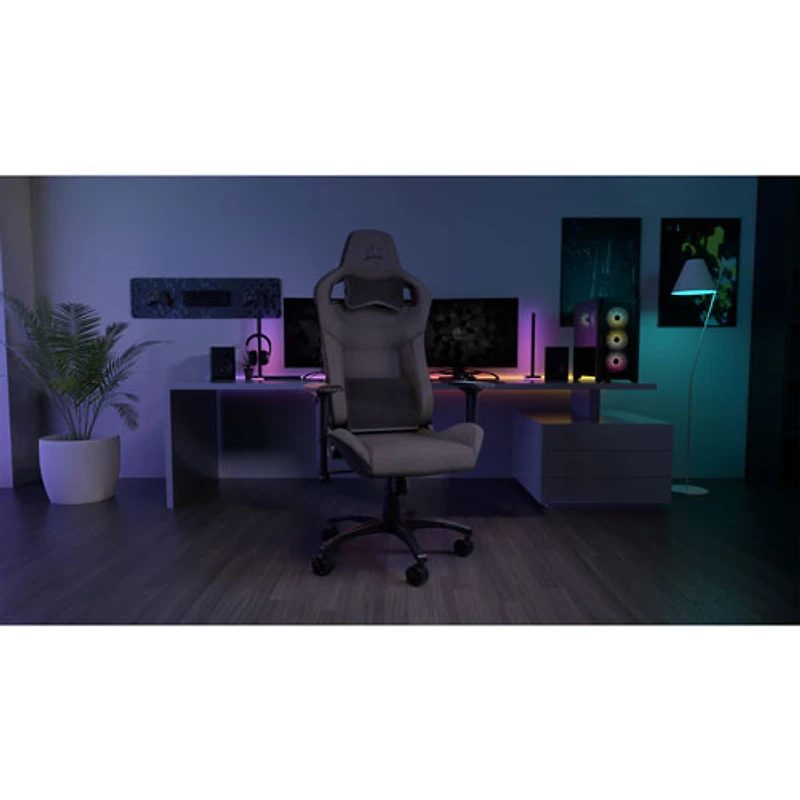 Fauteuil de jeu ergonomique en tissu T3 Rush de Corsair (2023) - Anthracite