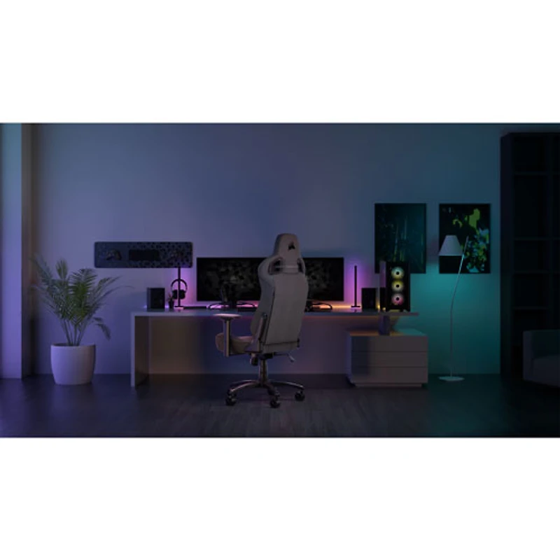 Fauteuil de jeu ergonomique en tissu T3 Rush de Corsair (2023) - Anthracite