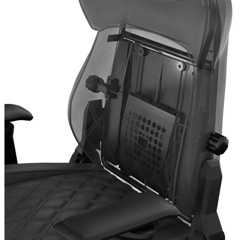 Fauteuil de jeu ergonomique en tissu TC500 Luxe de Corsair (2023) - Noir