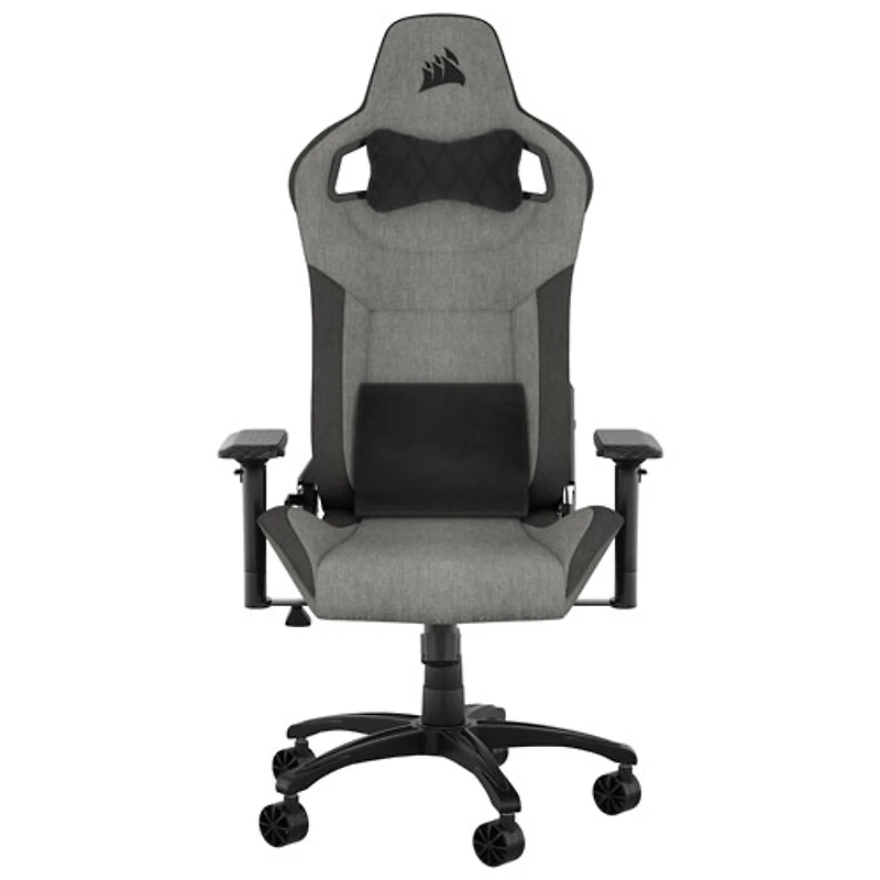 Fauteuil de jeu ergonomique en tissu T3 Rush de Corsair (2023) - Anthracite/Gris