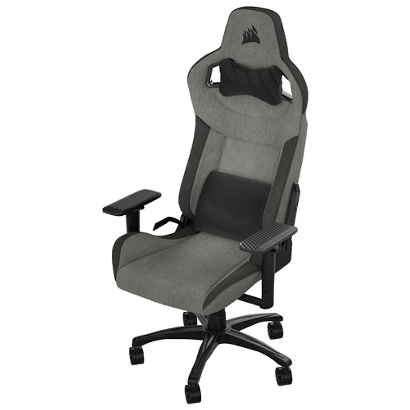 Fauteuil de jeu ergonomique en tissu T3 Rush de Corsair (2023) - Anthracite/Gris