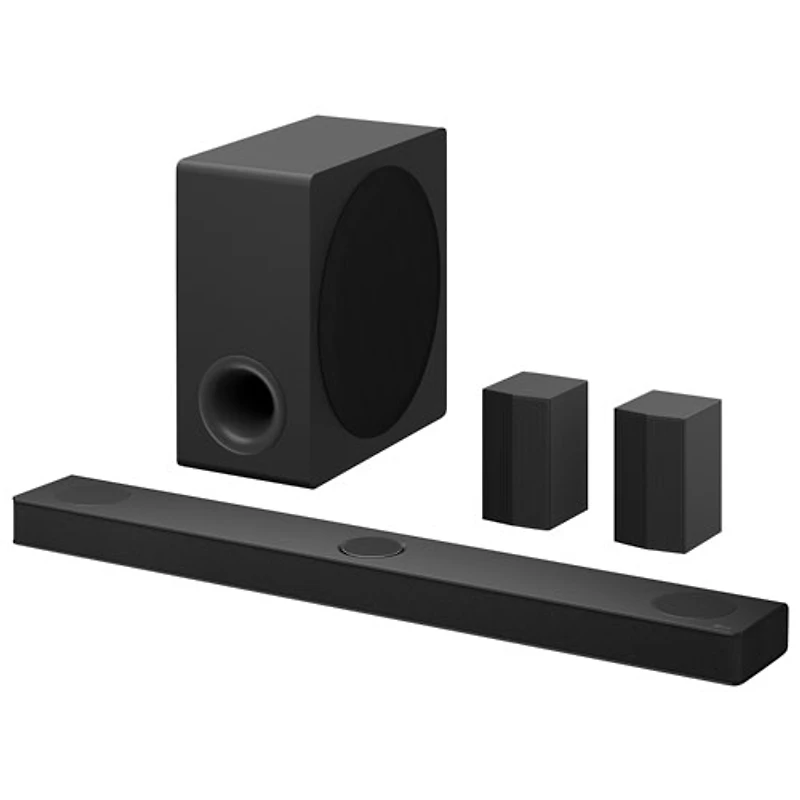Barre de son 5.1.3 canaux de 580 W S80TR de LG avec haut-parleur d'extrêmes graves sans fil et haut-parleurs arrière - Partenaire de détail exclusif