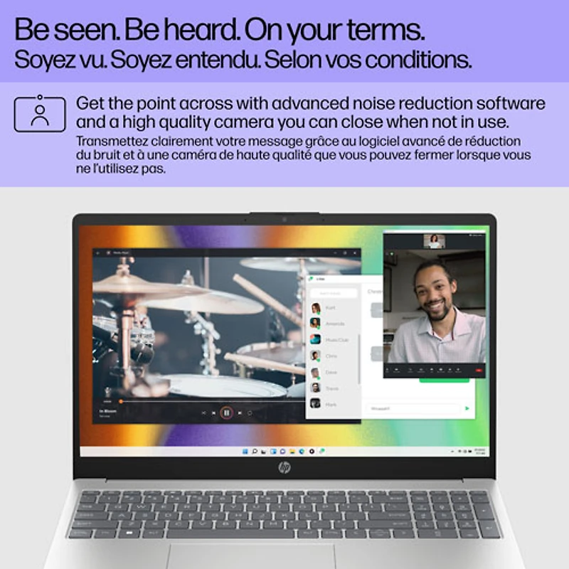 HP 15.6" Laptop - Natural Silver (Intel Core i7 1255U/16GB RAM/1TB SSD/Windows 11)