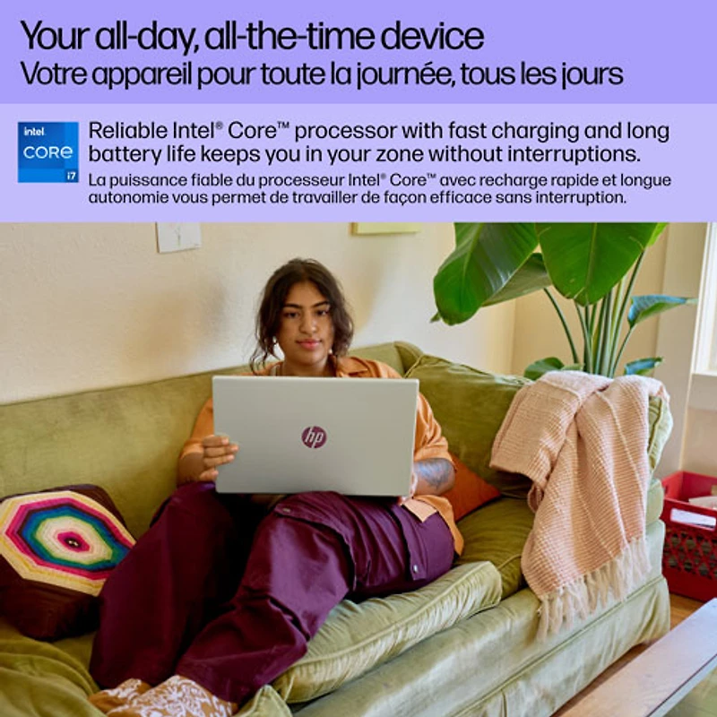 HP 15.6" Laptop - Natural Silver (Intel Core i7 1255U/16GB RAM/1TB SSD/Windows 11)