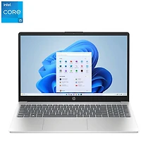 Portable de 15,6 po de HP - Argenté naturel (Core i5 1235U d'Intel/RAM 16 Go/SSD 512 Go/Windows 11)