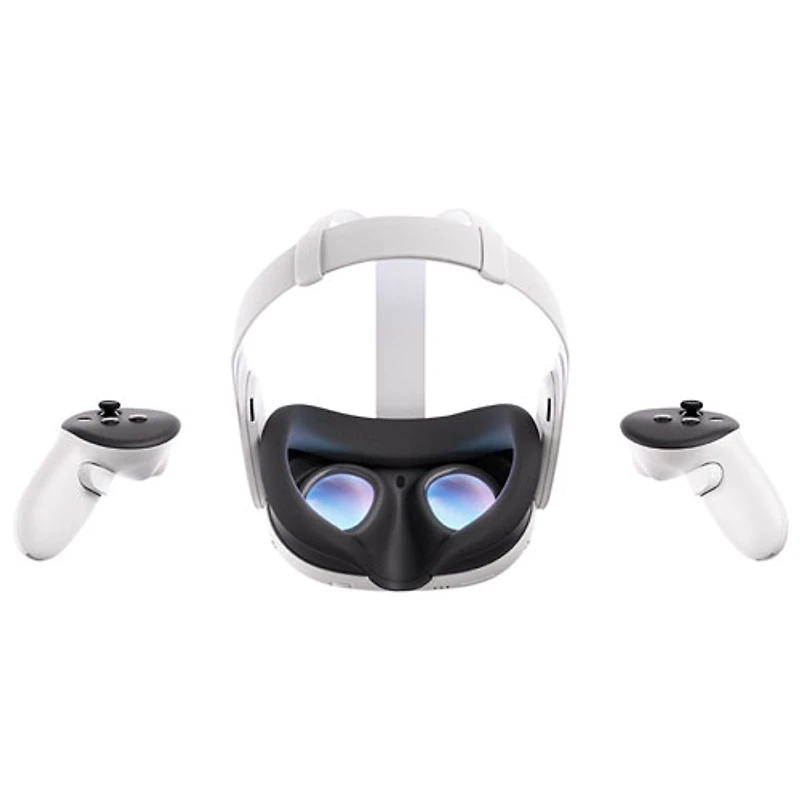 Remis à neuf (très bon état) - Casque de réalité virtuelle Meta Quest 3 de 512 Go avec manettes Touch Plus - Blanc