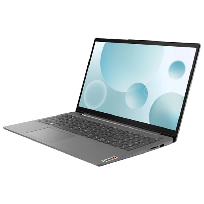 Portable IdeaPad 3i de 15,6 po de Lenovo - Gris arctique (Core i5-1235U d'Intel/RAM 8 Go/SSD 512 Go/Windows 11)