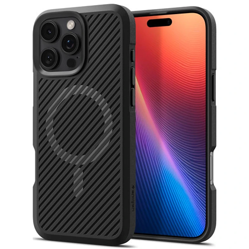 Spigen Core Armor MagFit Fitted Hard Shell Case for iPhone 16 Pro Max - Matte Black