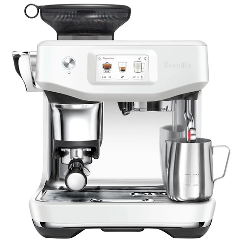 Machine à espresso Barista Touch Impress avec moussoir à lait et moulin à café de Breville - Sel de mer