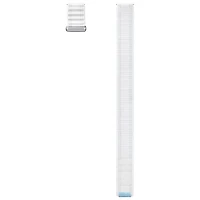 Bracelet en tissu ajustable de Samsung pour montre Galaxy Watch - Moyen/Grand - Blanc bleu