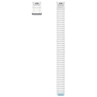 Bracelet en tissu ajustable de Samsung pour montre Galaxy Watch - Moyen/Grand - Blanc bleu