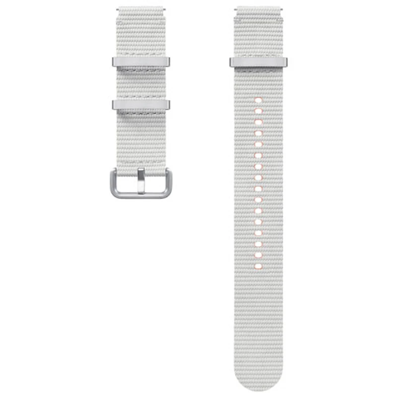Bracelet en tissu de Samsung pour montre Galaxy Watch - Moyen/Grand - Argenté