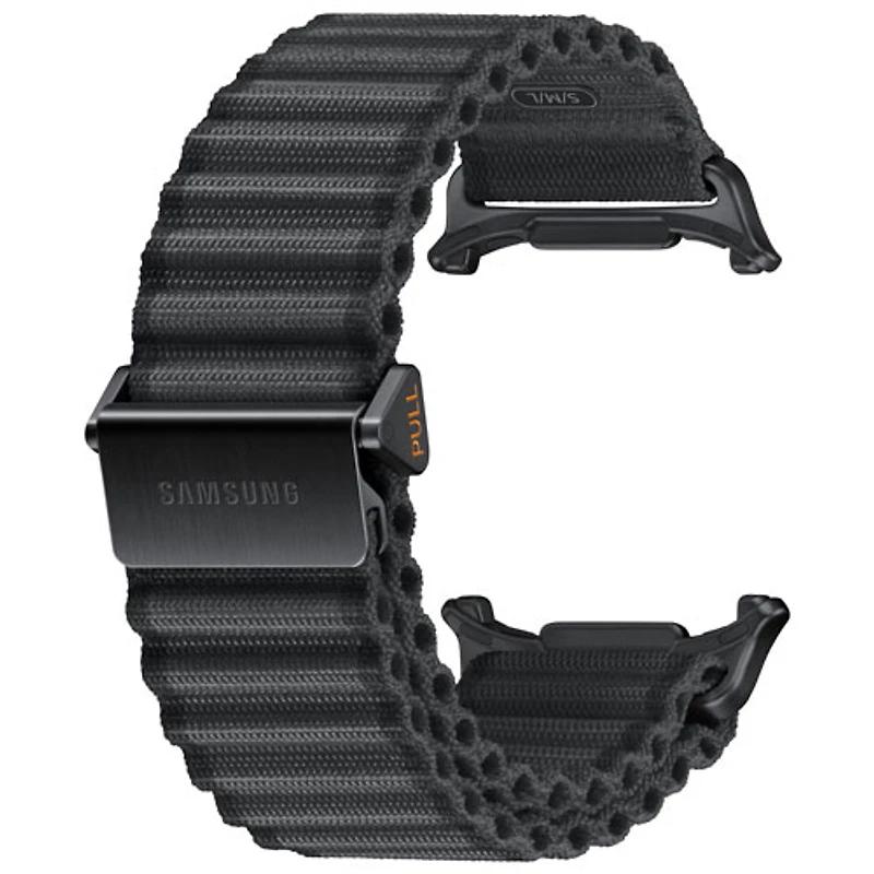 Bracelet en tissu X2 Trail de Samsung pour montre Galaxy Watch - Moyen/Grand - Gris foncé