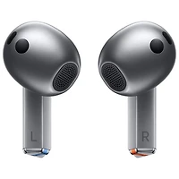 Écouteurs boutons 100 % sans fil à suppression du bruit Galaxy Buds3 de Samsung - Argenté