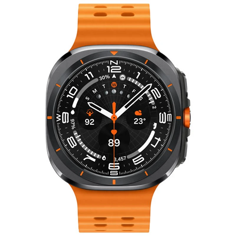 Montre intelligente LTE de 47 mm Galaxy Watch Ultra de Samsung - 2024 - Gris titane/Orange