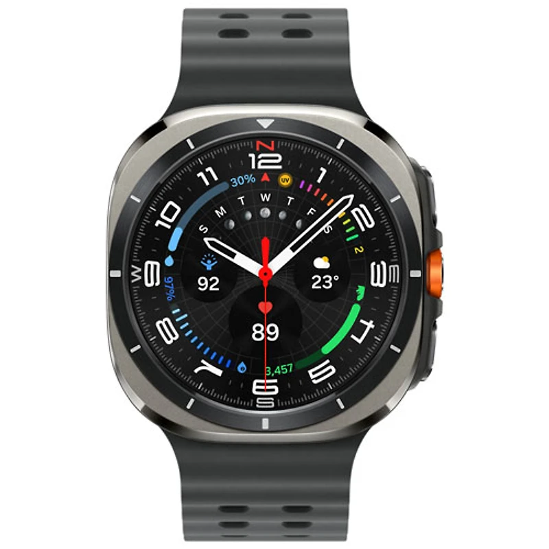 Samsung Galaxy Watch Ultra 47mm LTE Smartwatch - 2024 - Titanium Silver/Dark Grey