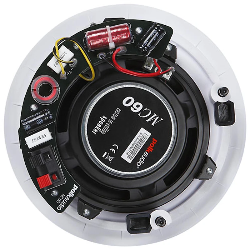 Haut-parleur encastrable au plafond de 6,5 po MC60 de Polk Audio - Unité - Partenaire de détail exclusif