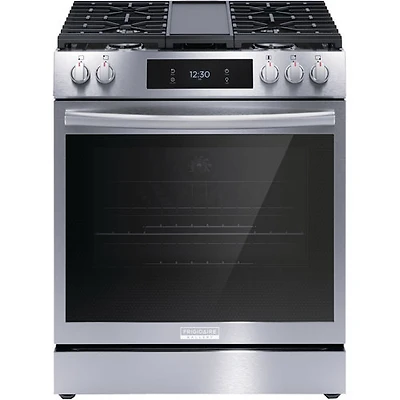Open Box - Frigidaire Gallery 30" 6.1 Cu. Ft. 5-Burner Gas Range - Smudge-Proof SS