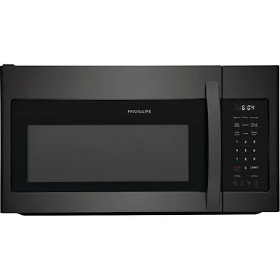 Boîte ouverte - Four à micro-ondes à hotte intégrée de Frigidaire - 1,8 pi³ - Acier inoxydable noir - Parfait état