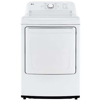 Boîte ouverte - Sécheuse électrique de 7,3 pi³ de LG (DLE6100W) - Blanc - Endommagé