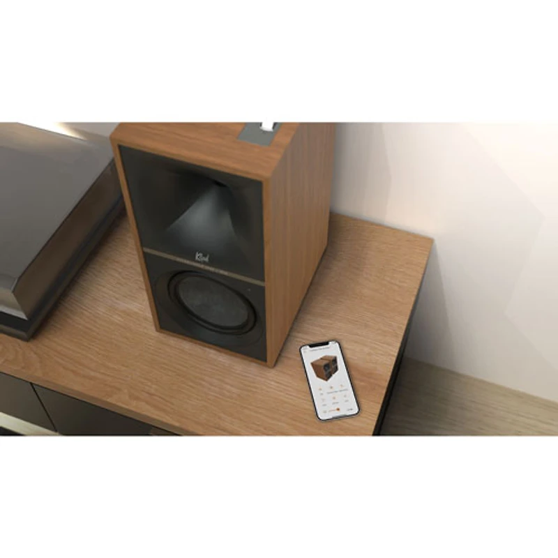 Klipsch The Seven 200-Watt Bookshelf Speaker - Pair - Walnut