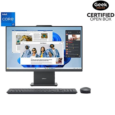 Boîte ouverte - Ordinateur de bureau IdeaCentre de Lenovo - Gris luna (Core i7-13620H d'Intel/RAM 16 Go/SSD 1 To/Windows 11)