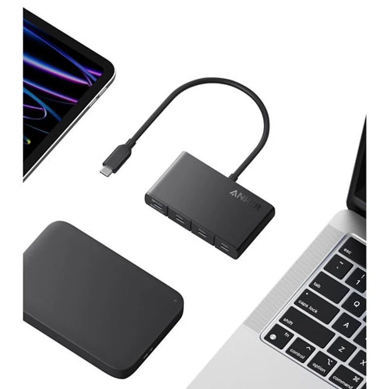 Concentrateur d'affichage USB-C 4-en-1 avec PD d'Anker (A8340HA1-5)