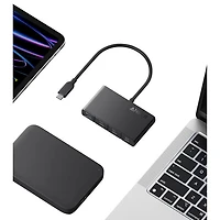 Concentrateur d'affichage USB-C 4-en-1 avec PD d'Anker (A8340HA1-5)